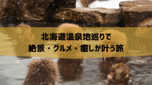 北海道温泉地巡りで絶景・グルメ・癒しが叶う旅