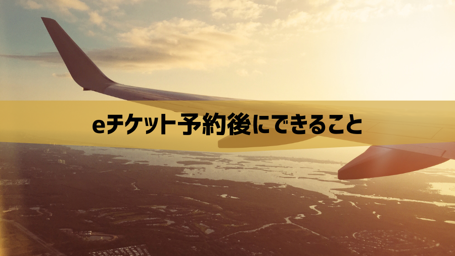 eチケット予約後にできること